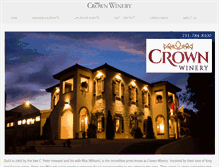 Tablet Screenshot of crownwinery.com